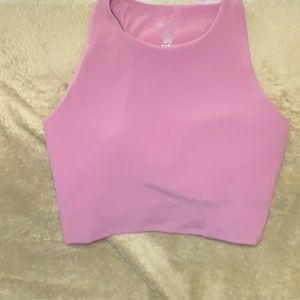 Buffbunny Ribbed Post it Pink crop top